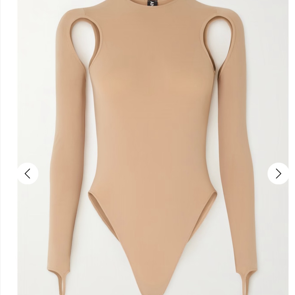 ANDREĀDAMO cutout stretch bodysuit